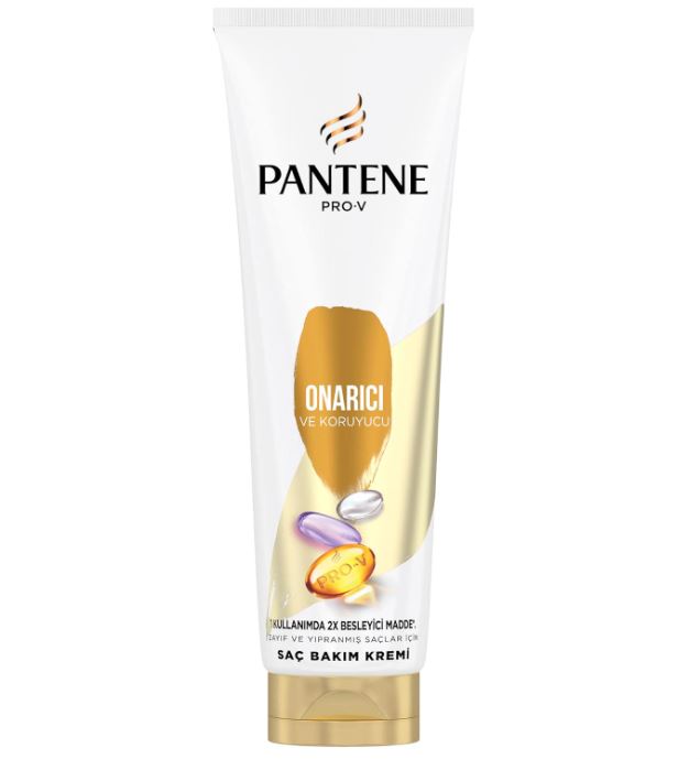 کرم مو پنتن Pantene تقویت و ترمیم کننده مدل Onarıcı ve Koruyucu مناسب موهای ضعیف و آسیب دیده، حجم 275ML