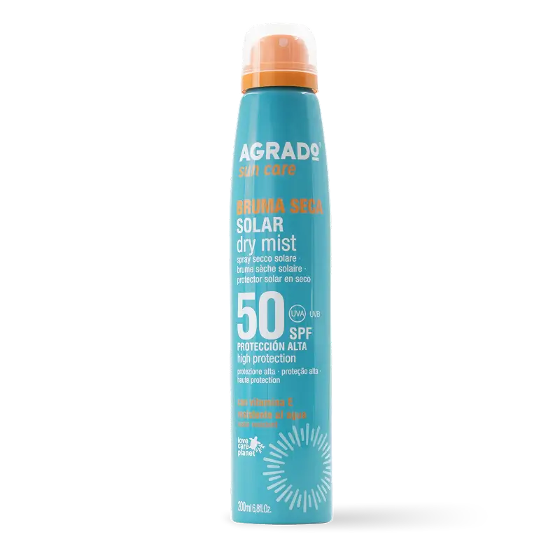 اسپری ضدآفتاب آگرادو Agrado با spf50 بدون چربی، حجم 200ML