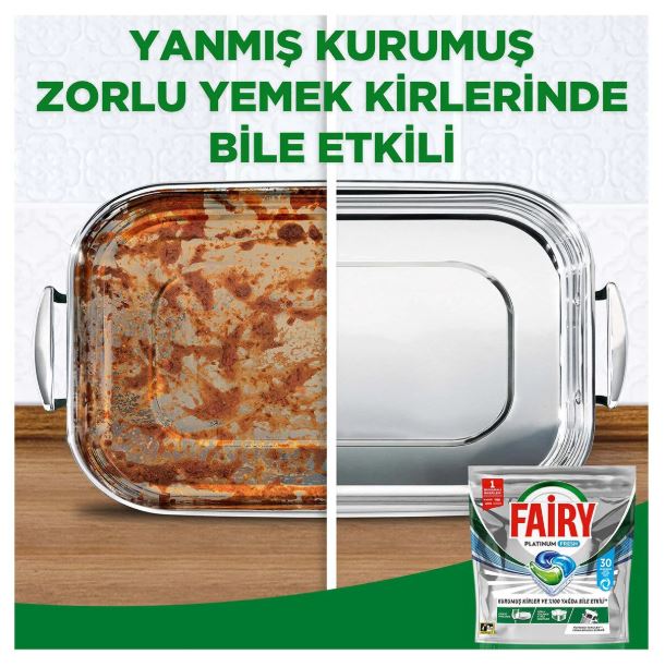 قرص ماشین ظرفشویی فیری FAiRY پلاتینیوم فرش Platinum Fresh با رایحه بسیار خوشبو و ماندگار، بسته 30 عددی - Image 2